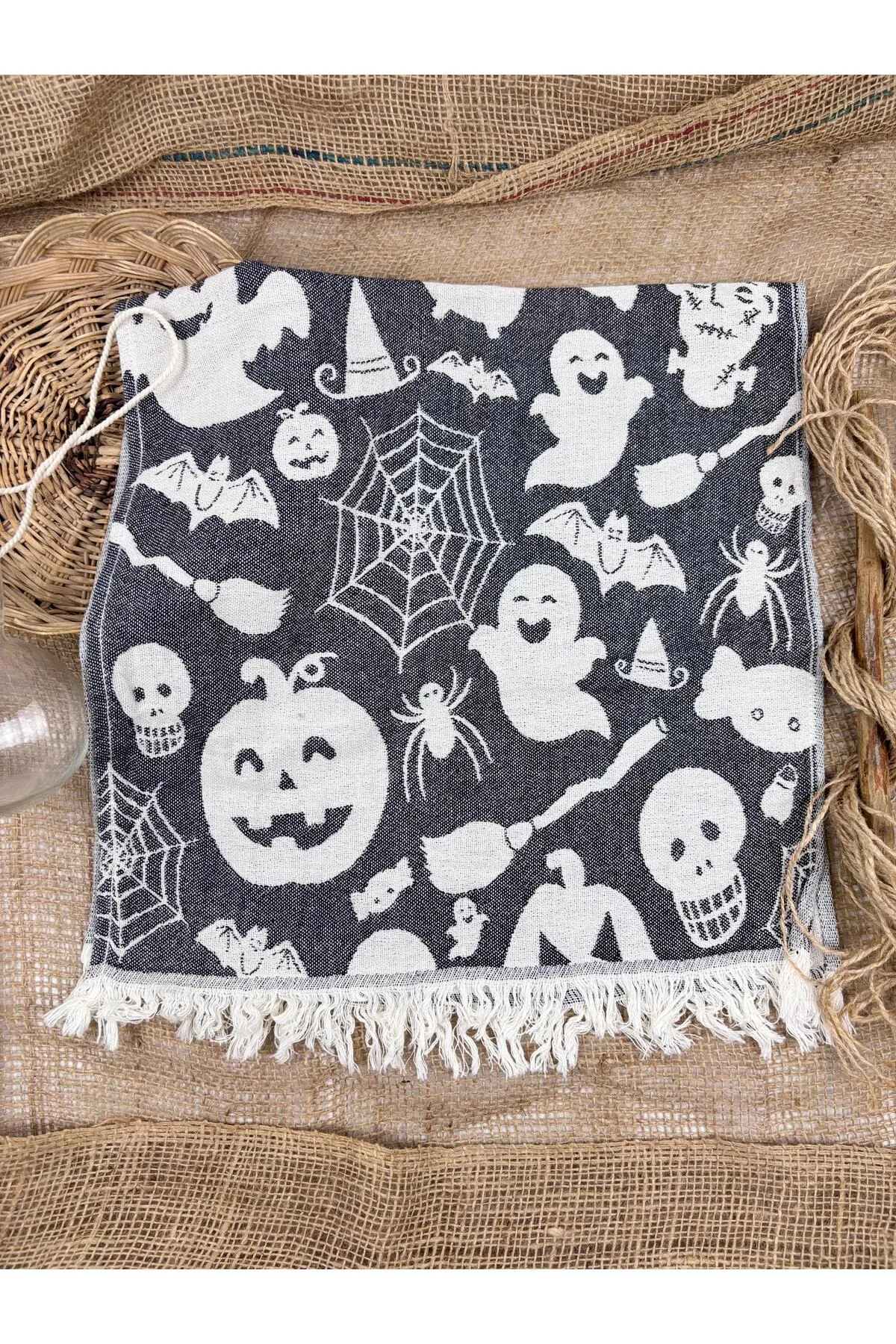 Buldan Concept Tea towel halloween peşkir - Siyah 45*80