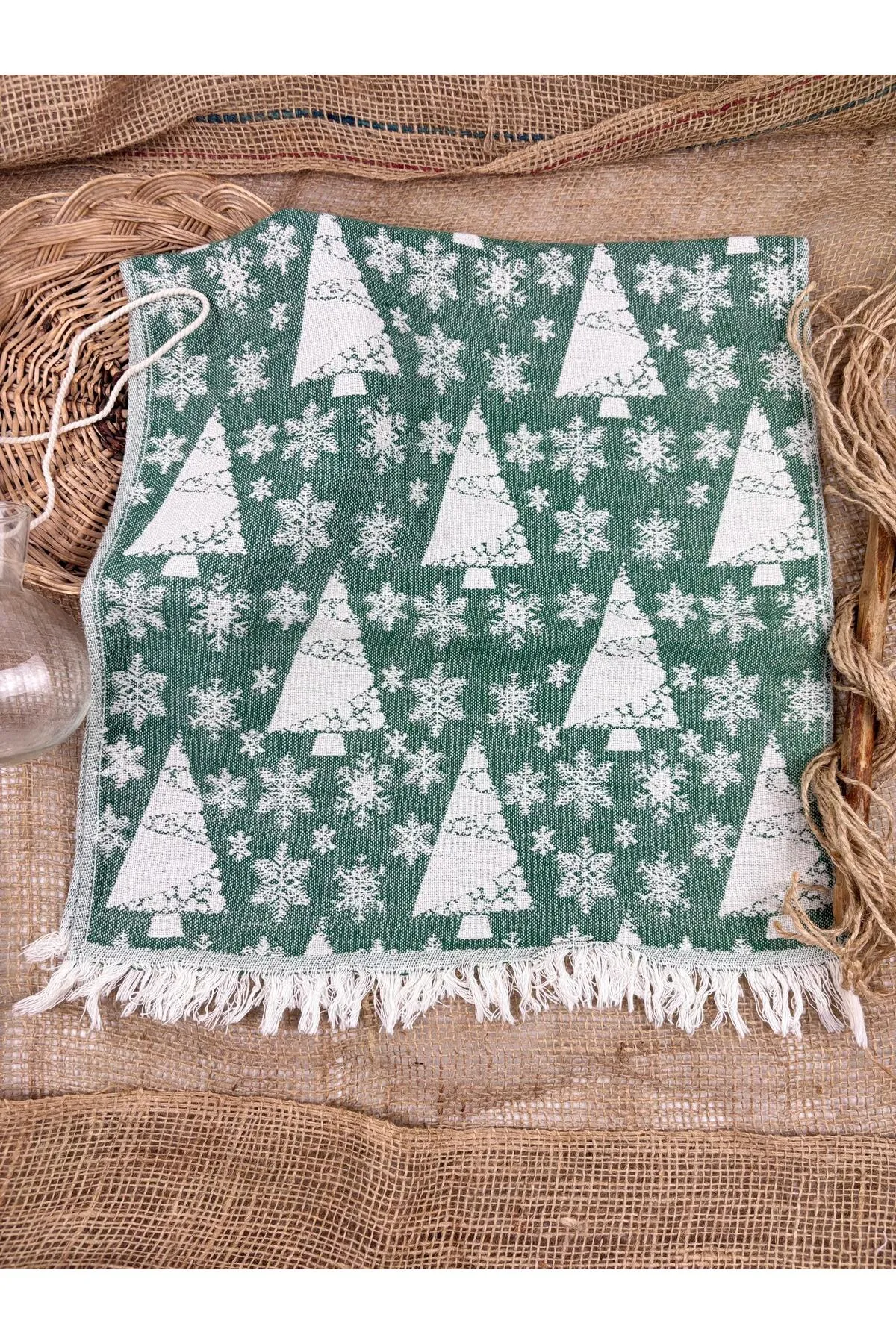 Buldan Concept Tea towel xmass peşkir - Yeşil 45*80