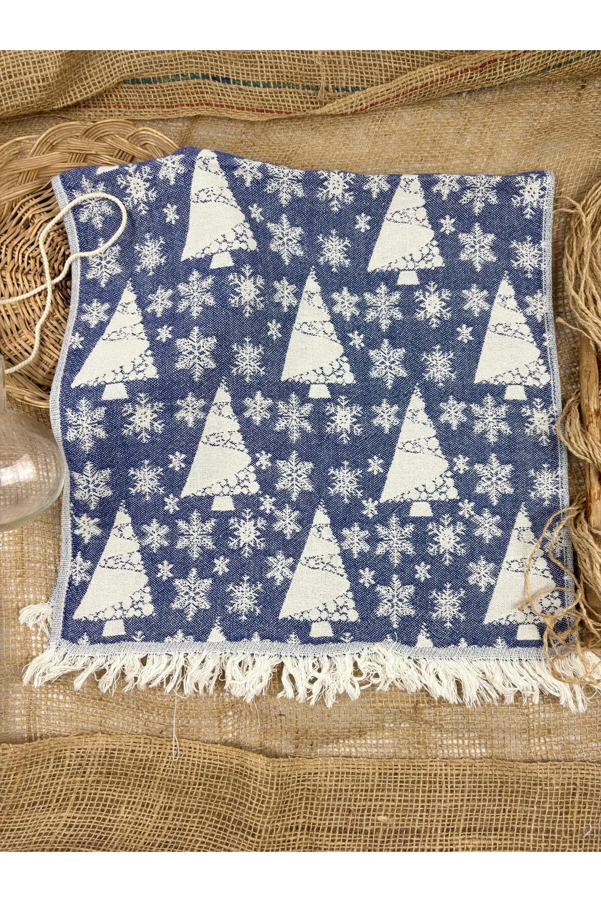 Buldan Concept Tea towel xmass peşkir - Mavi 45*80