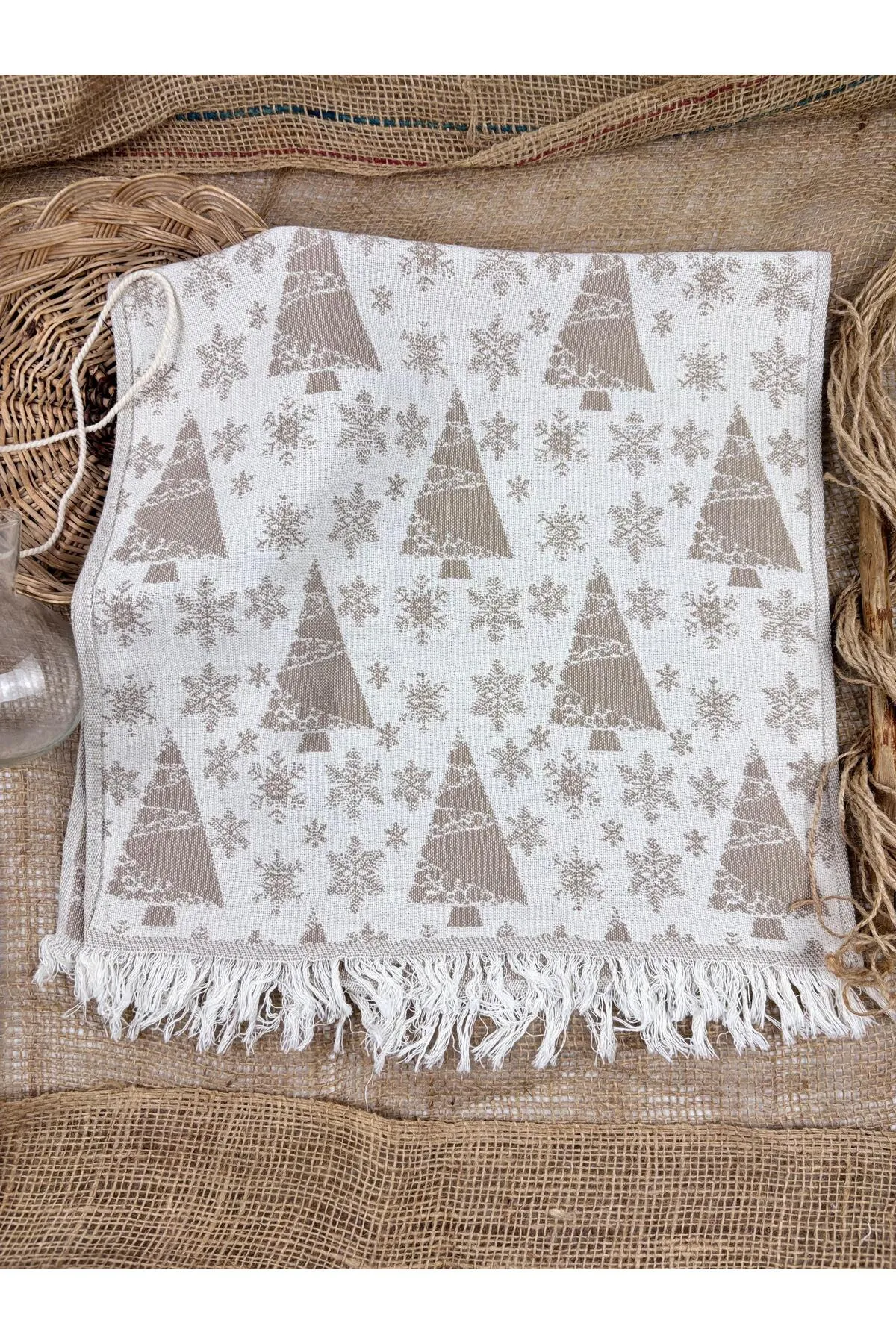 Buldan Concept Tea towel xmass peşkir - Bej 48*80