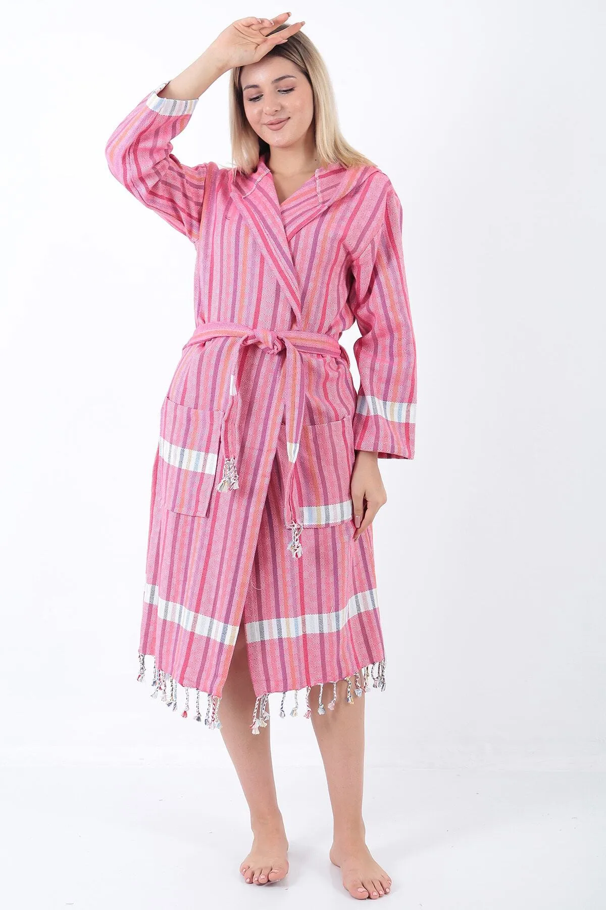 Buldan Concept Sunaz Peştemal Bornoz Pembe