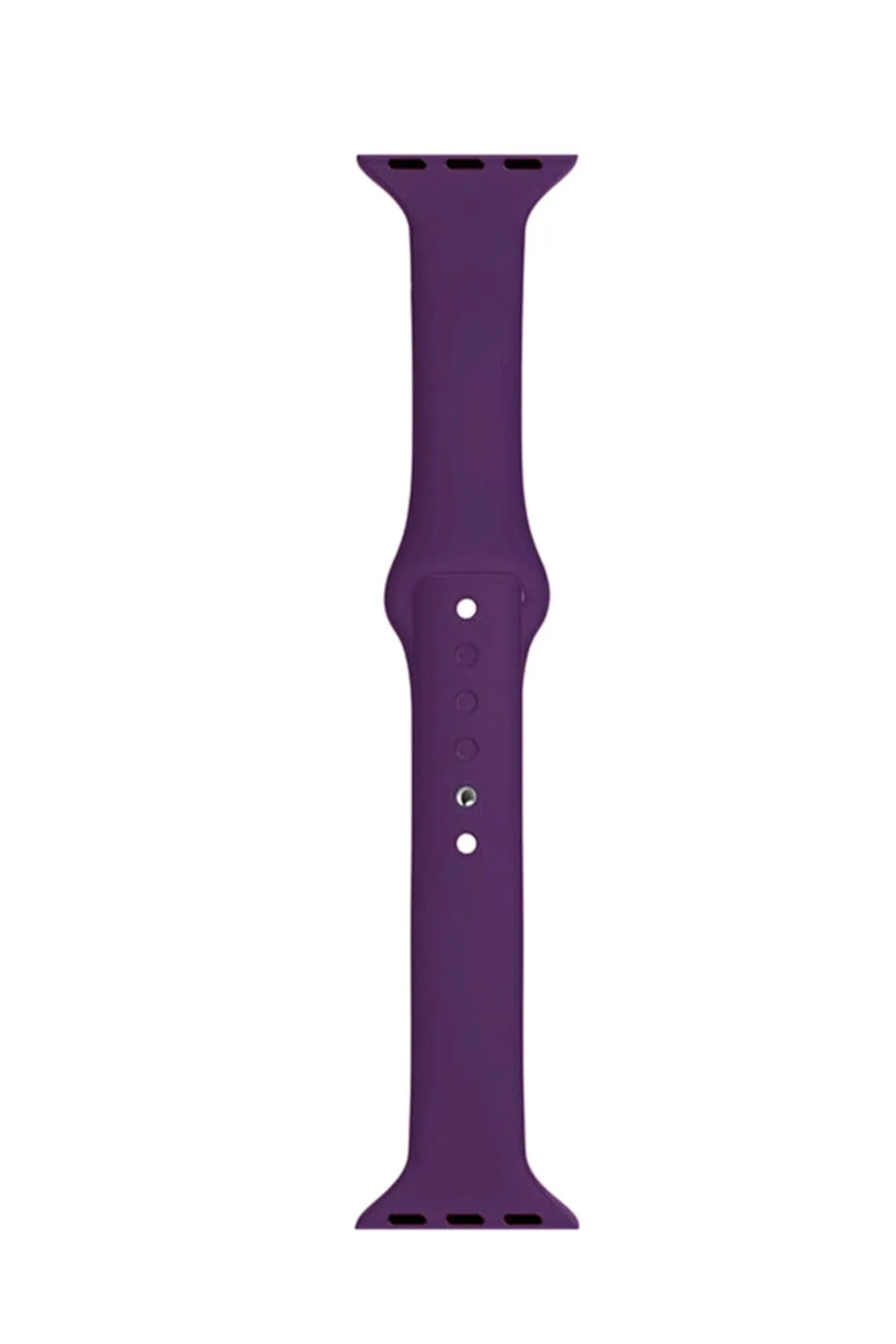 MarkaCase Apple Watch Seri 1 2 3 Için 42 Mm Slim Silikon Kordon Mor