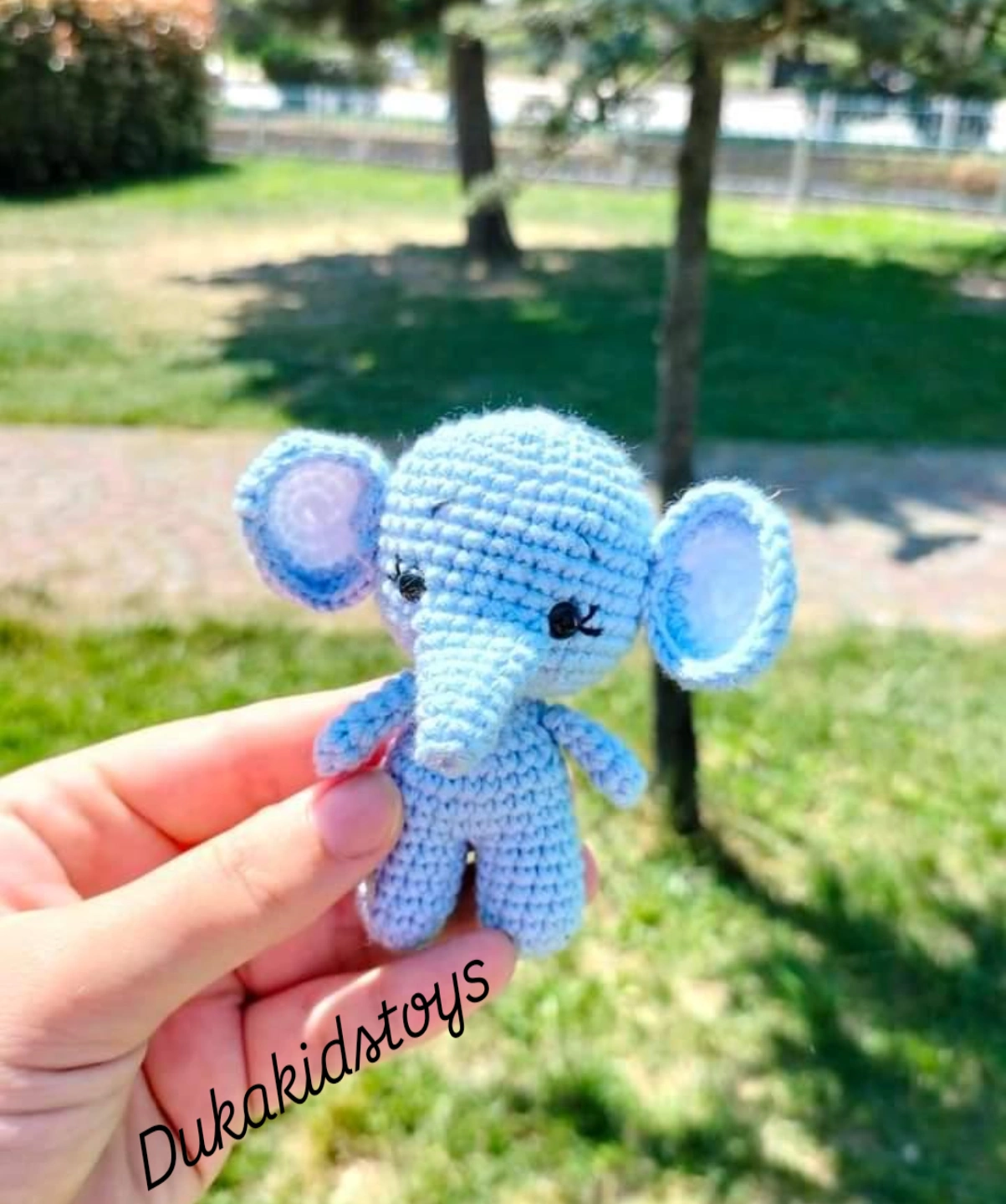 Amigurumi sevimli fil anahtarlık aksesuar hediyelik oyuncak