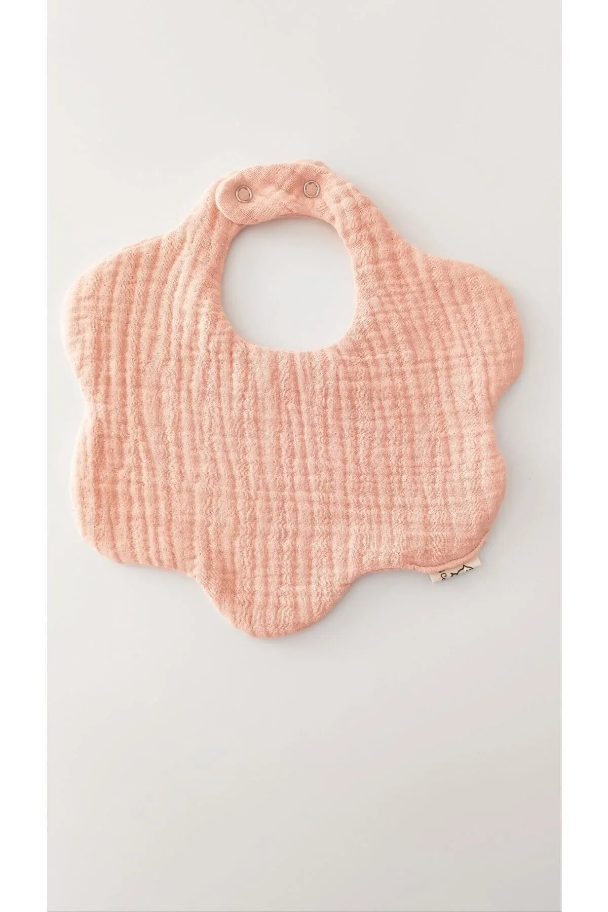 O&G Collection 4'lü %100 Pamuklu Organik Soft Renk 8 Katlı Müslin Bebek Önlük / Salya Önlüğü / Nikel Free Çıtçıt görsel 2
