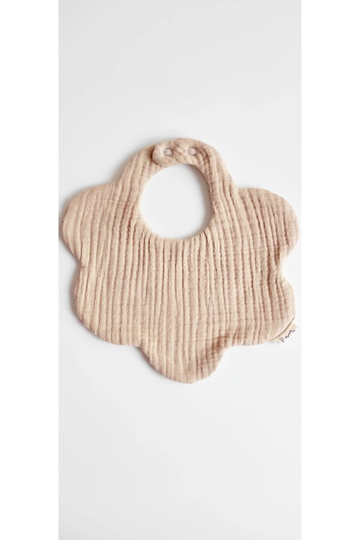 O&G Collection 4'lü %100 Pamuklu Organik Soft Renk 8 Katlı Müslin Bebek Önlük / Salya Önlüğü / Nikel Free Çıtçıt görsel 4