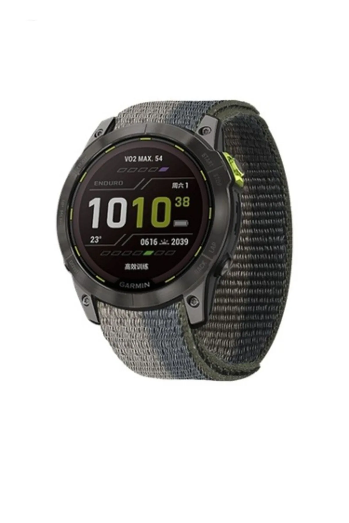 MarkaCase Garmin Fenix 7x-7x Pro-Plus Kumaş Kordon (26MM) (siyah-haki)