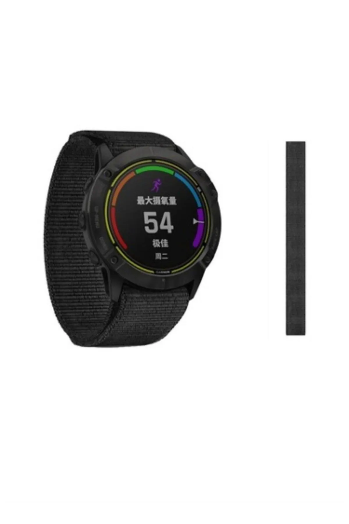 MarkaCase Garmin Fenix 5x-5xplus Sapphire Kumaş Kordon (26MM) görsel 4