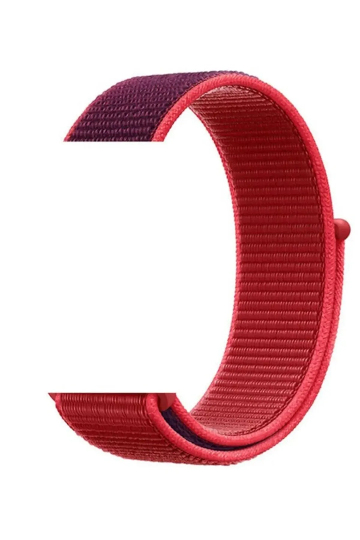 MarkaCase Fitbit Charge 6 İçin Dokuma Kordon - Kırmızı/Mor