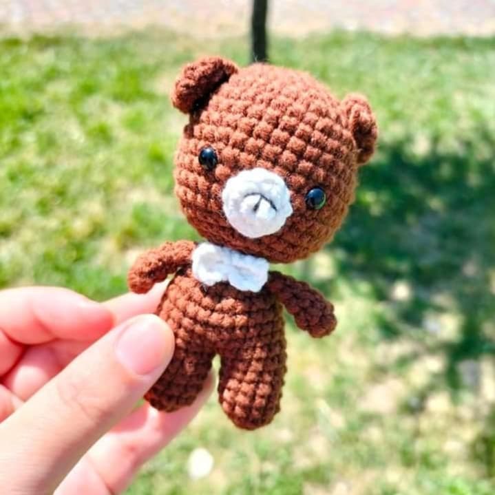 Amigurumi ayıcık anahtarlık aksesuar hediyelik oyuncak