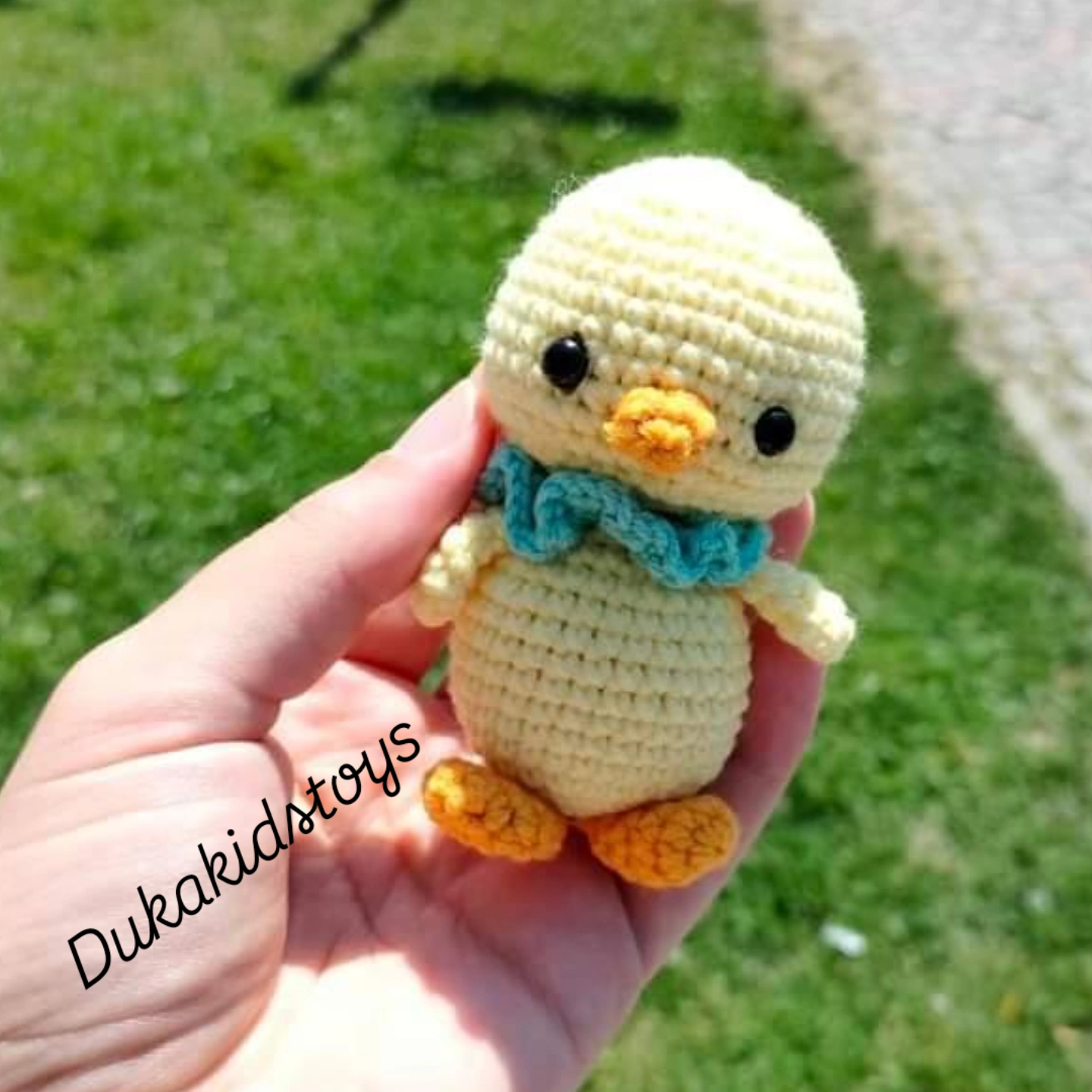 Amigurumi sevimli civciv anahtarlık aksesuar hediyelik oyuncak Dukakidstoys