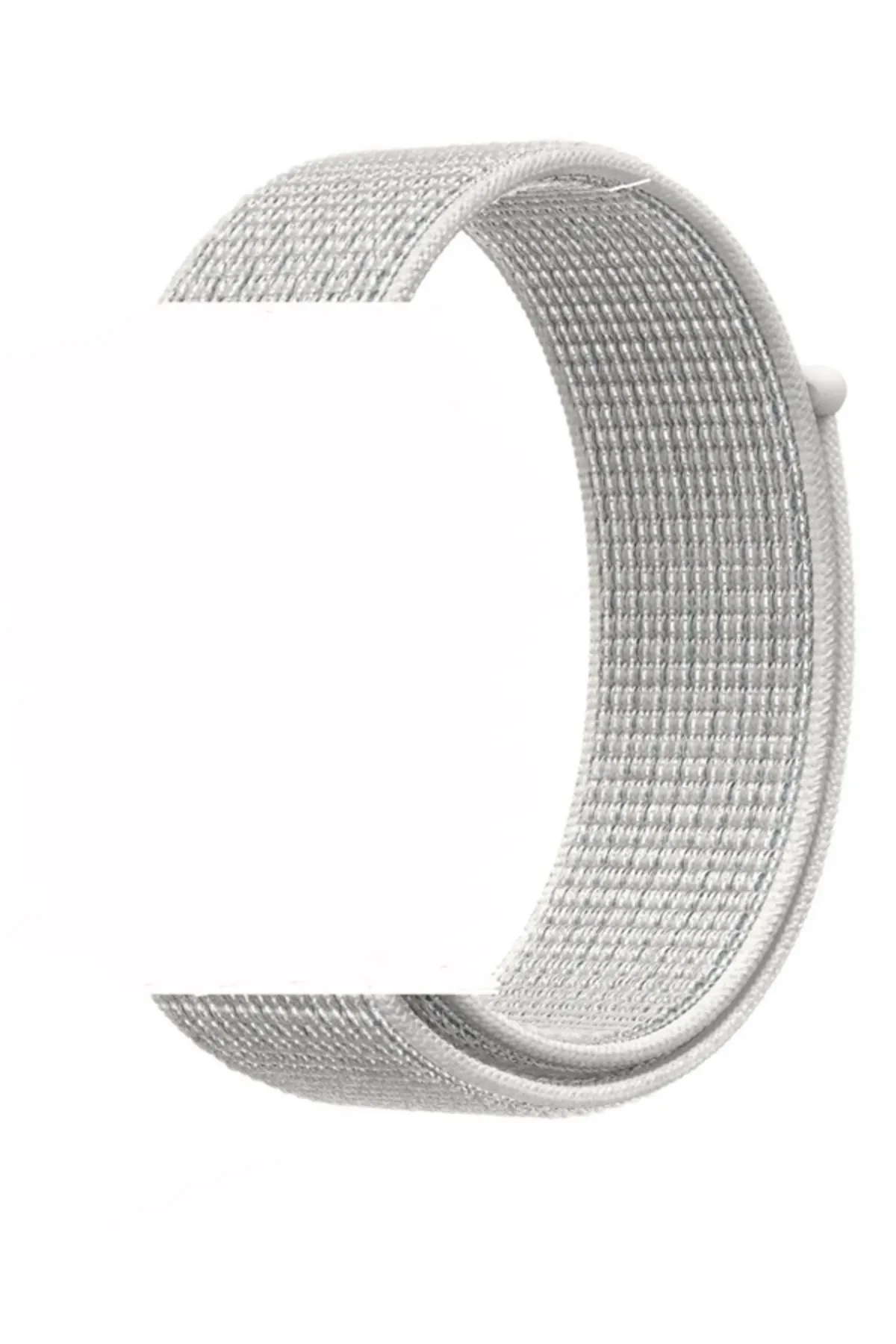 MarkaCase Fitbit Charge 6 İçin Dokuma Kordon -- Çizgili Beyaz