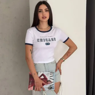 Chicago Baskılı Crop