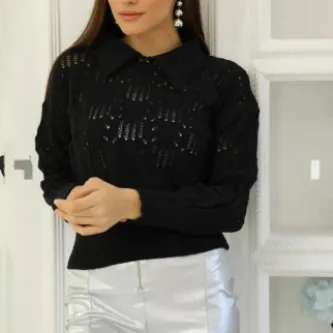 GButik's Ajurlu Polo Yaka Triko
