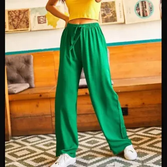 GButik's BELİ LASTİKLİ KUMAŞ PANTOLON