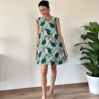 GButik's Armut Kol Keten Viskon Elbise