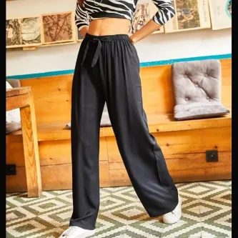 GButik's BELİ LASTİKLİ KUMAŞ PANTOLON