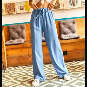 GButik's BELİ LASTİKLİ KUMAŞ PANTOLON