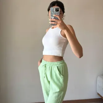Beli Lastikli KETEN Pantolon