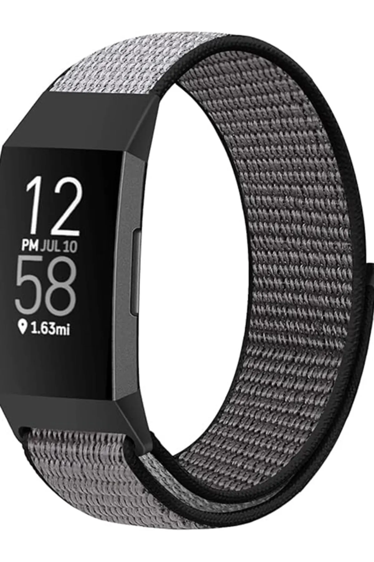 MarkaCase Fitbit Charge 6 İçin Dokuma Kordon - Gri