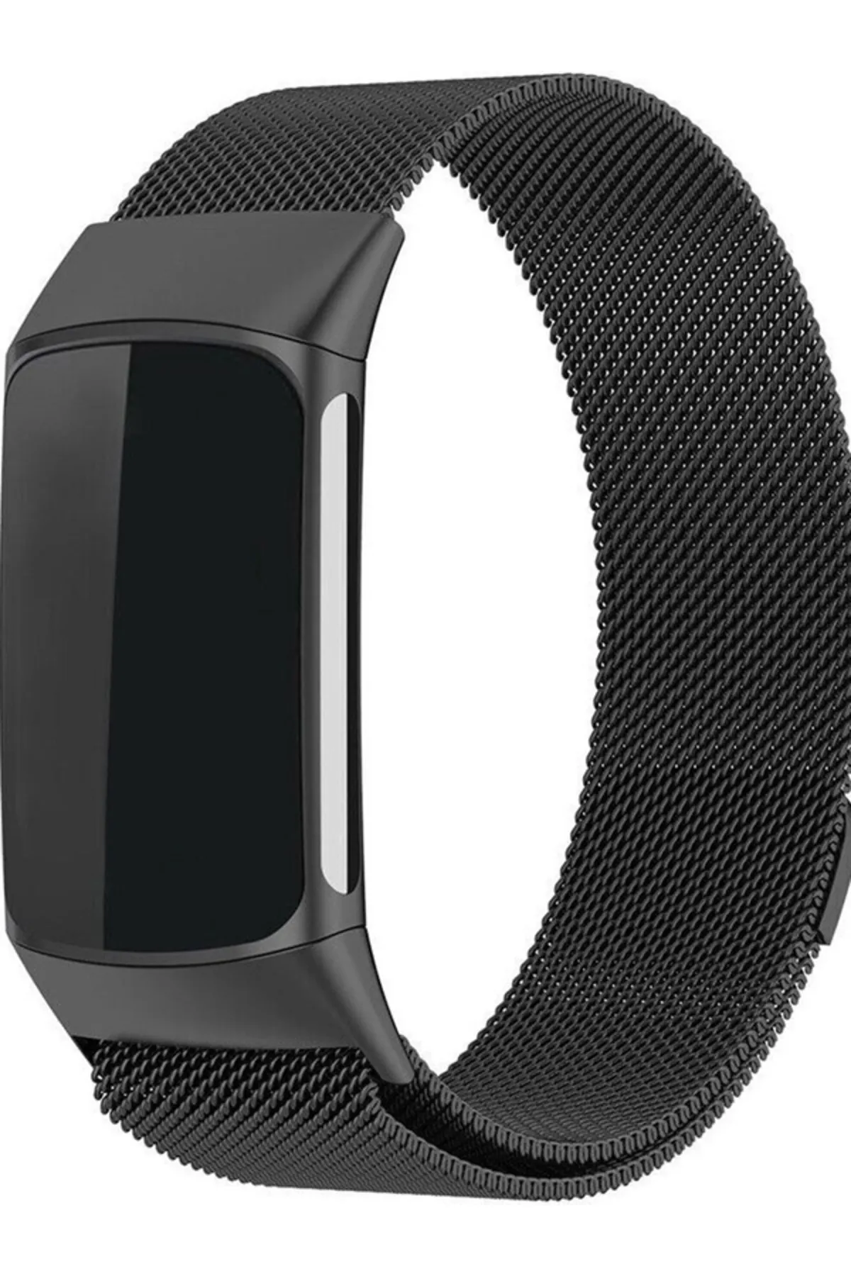 MarkaCase Fitbit Charge 6 Için Manyetik Metal Saat Kordonu - Siyah