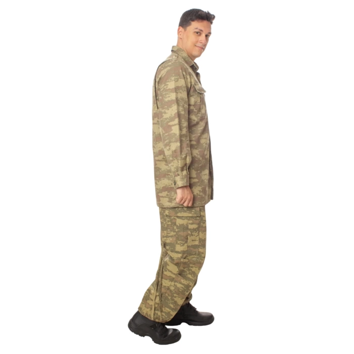 kara kuvvetleri kamuflaj renkli uzun kollu airsoft taktik gomlek 5 cepli airsoft taktik avci pusu pantolon takim