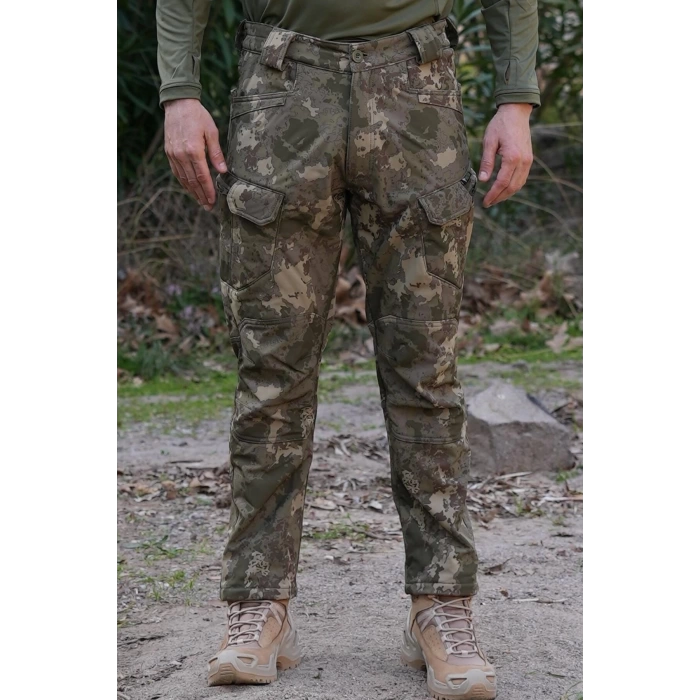 kara kuvvetleri kamuflaj renkli 8 cepli kargo cepli airsoft outdoor taktik softsell pantolon