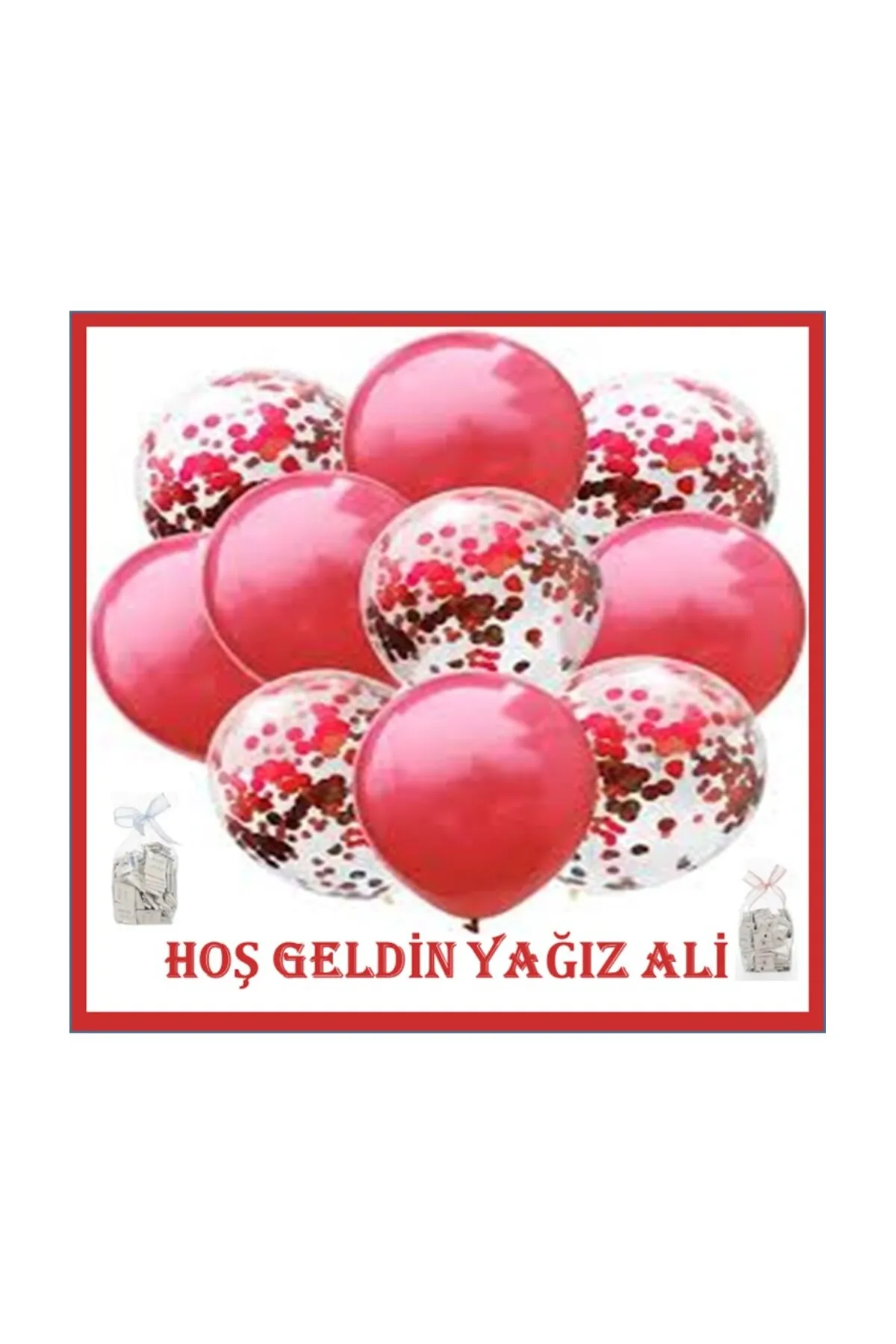 BEBEK YENİ DOĞAN DOĞUM GÜNÜ BALON BASKILI 50 Lİ DÖKME ÇİKOLATA görsel 4