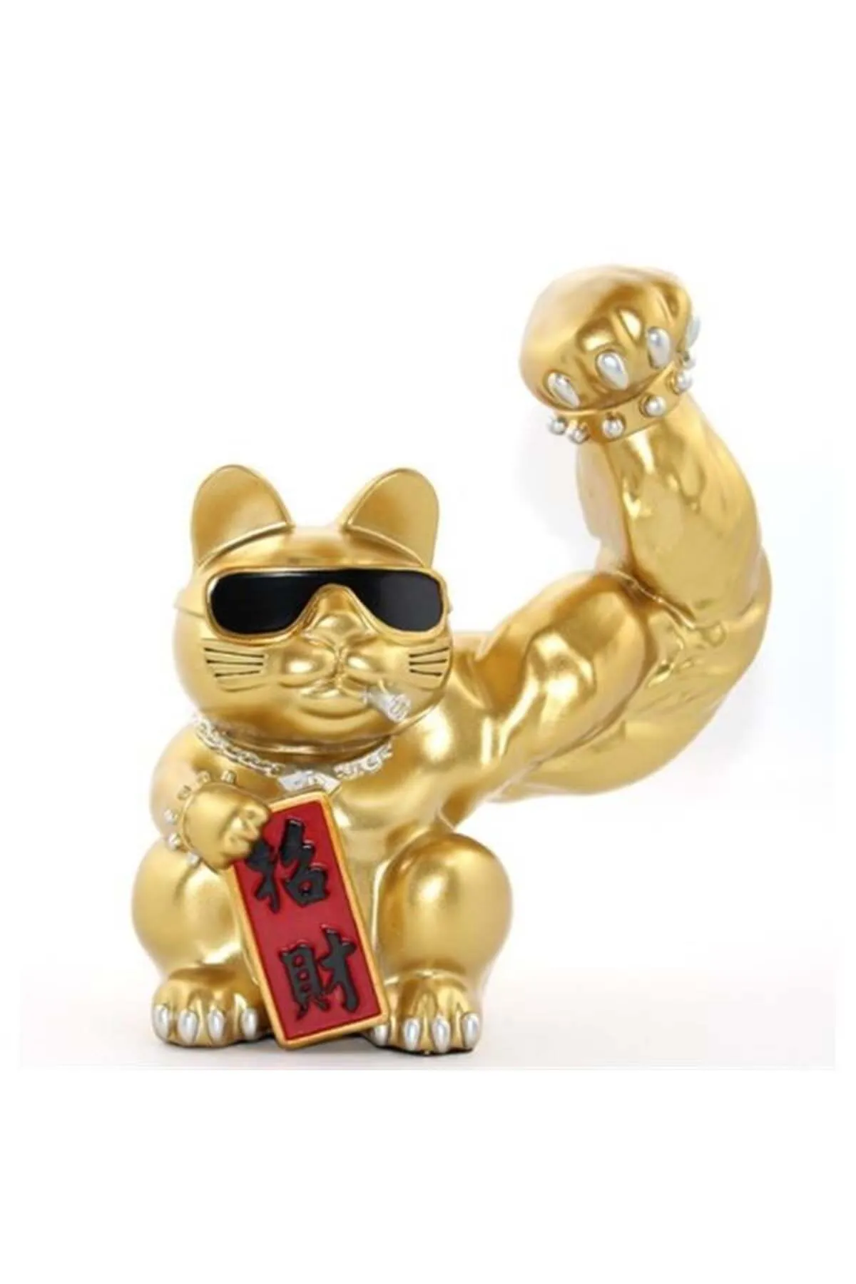 Polyester Şanslı Kedi Figürü Model 2