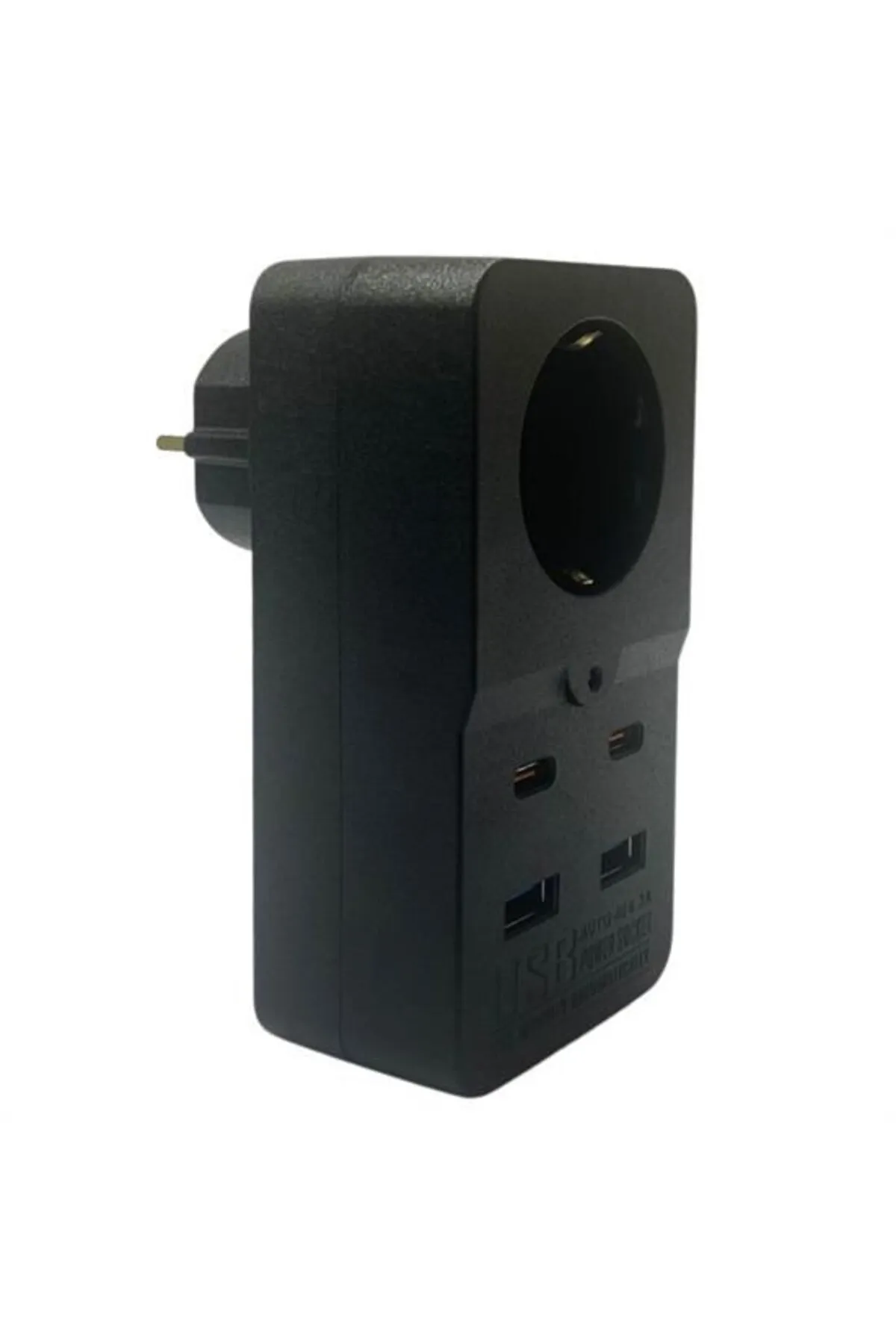 Isıya Dayanıklı Termal Akım Korumalı 1 Priz Girişli 2 USB Girişli 2 TYPE-C Girişli Pirz