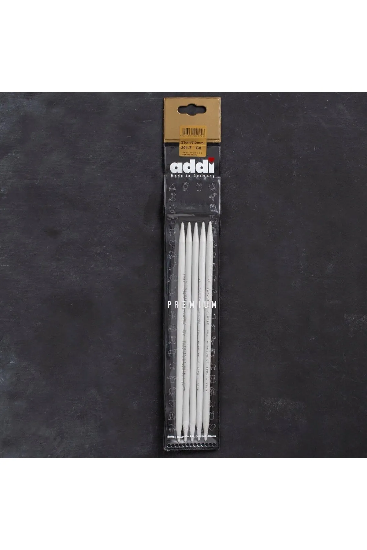 Addi 7mm 23cm 5 li Çorap Şişi - 201-7