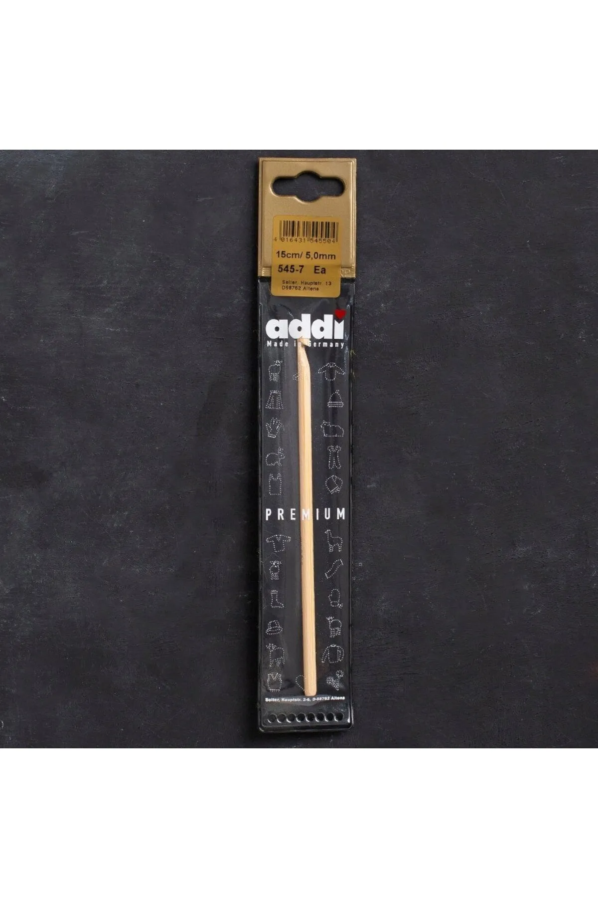 Addi Bambus 5mm 15cm Bambu Yün Tığ - 545-7