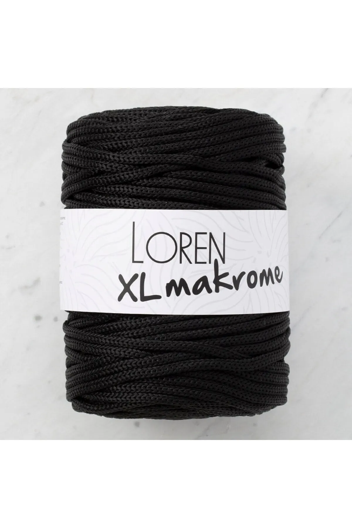 Loren XL Makrome Siyah El Örgü İpi - R004 - 33720