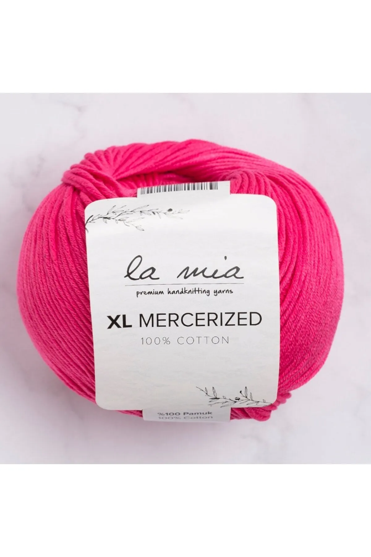 La Mia XL Mercerized Fuşya El Örgü İpi - 35 - 33763