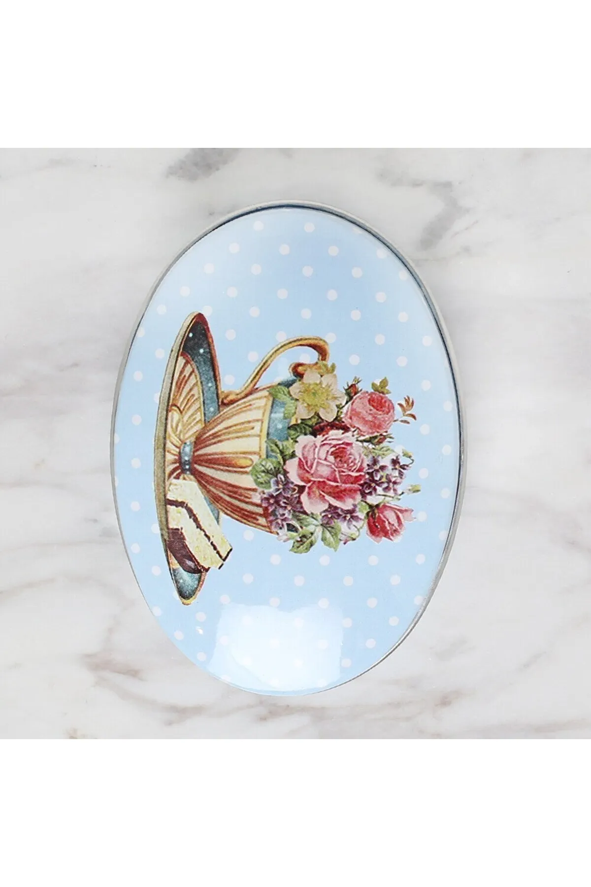 Loren Metal Saklama Kutusu Oval