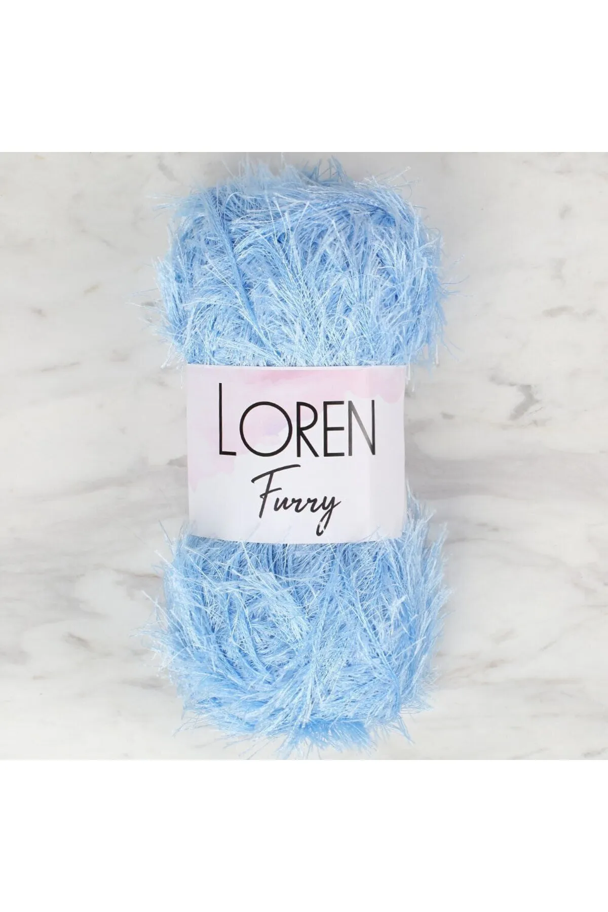Loren Furry Bebe Mavisi El Örgü İpi - RF007 - 34046