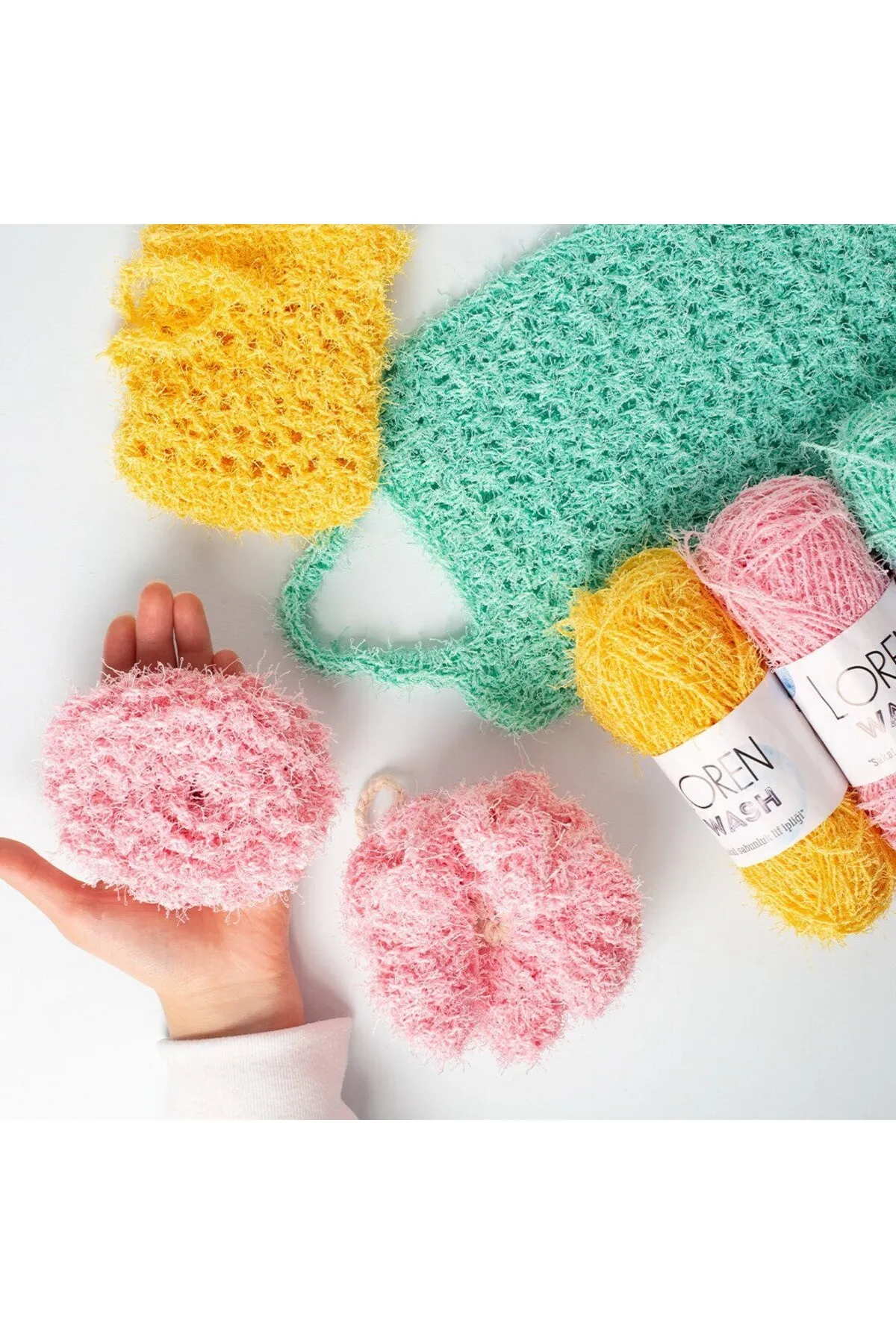 Loren Wash Mavi El Örgü İpi - R090 - 34019