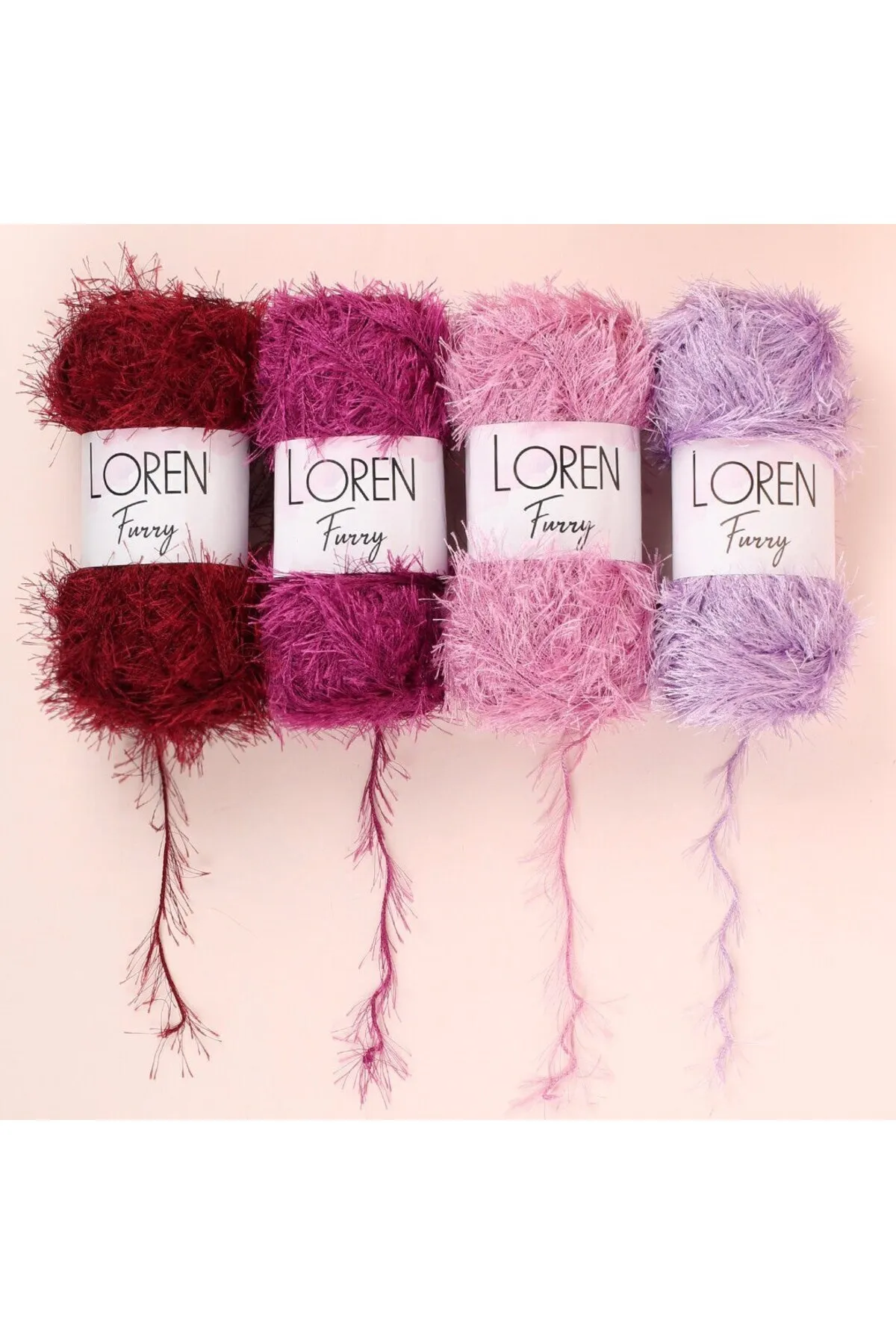 Loren Furry Sarı El Örgü İpi - RF048 - 34059