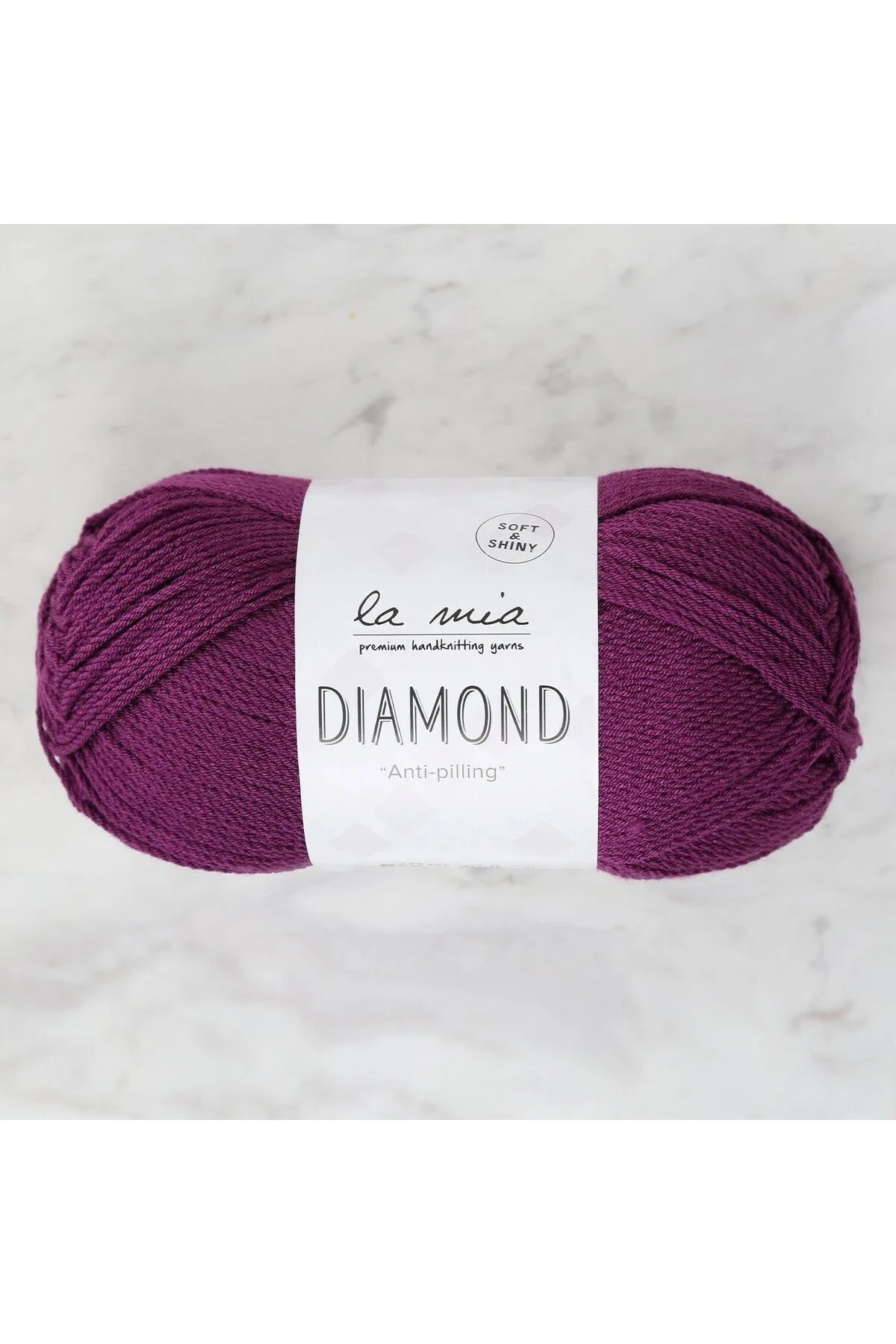 La Mia Diamond Koyu Mor El Örgü İpi - L019 - 34261