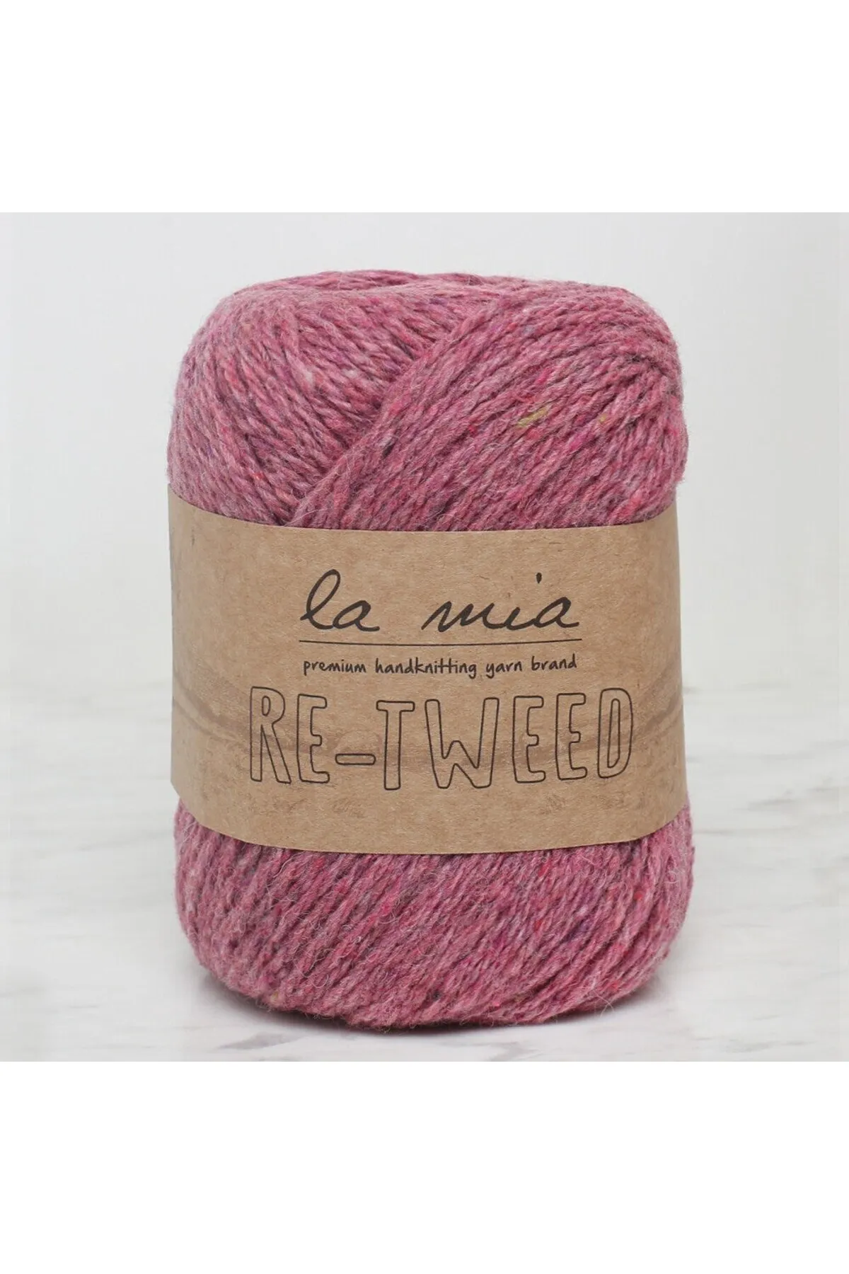 La Mia Re-Tweed Gül Kurusu Melanj El Örgü İpi - L140 - 34417