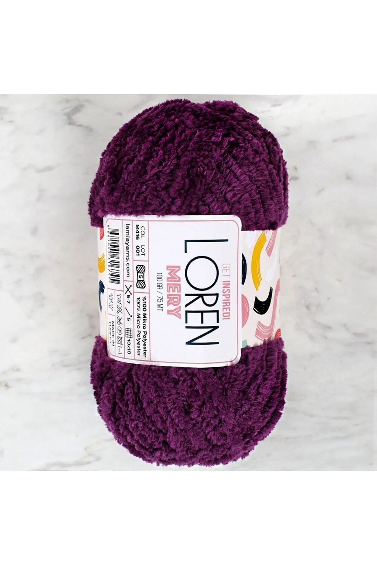 Loren Mery Mor El Örgü İpi - M416 - 34321