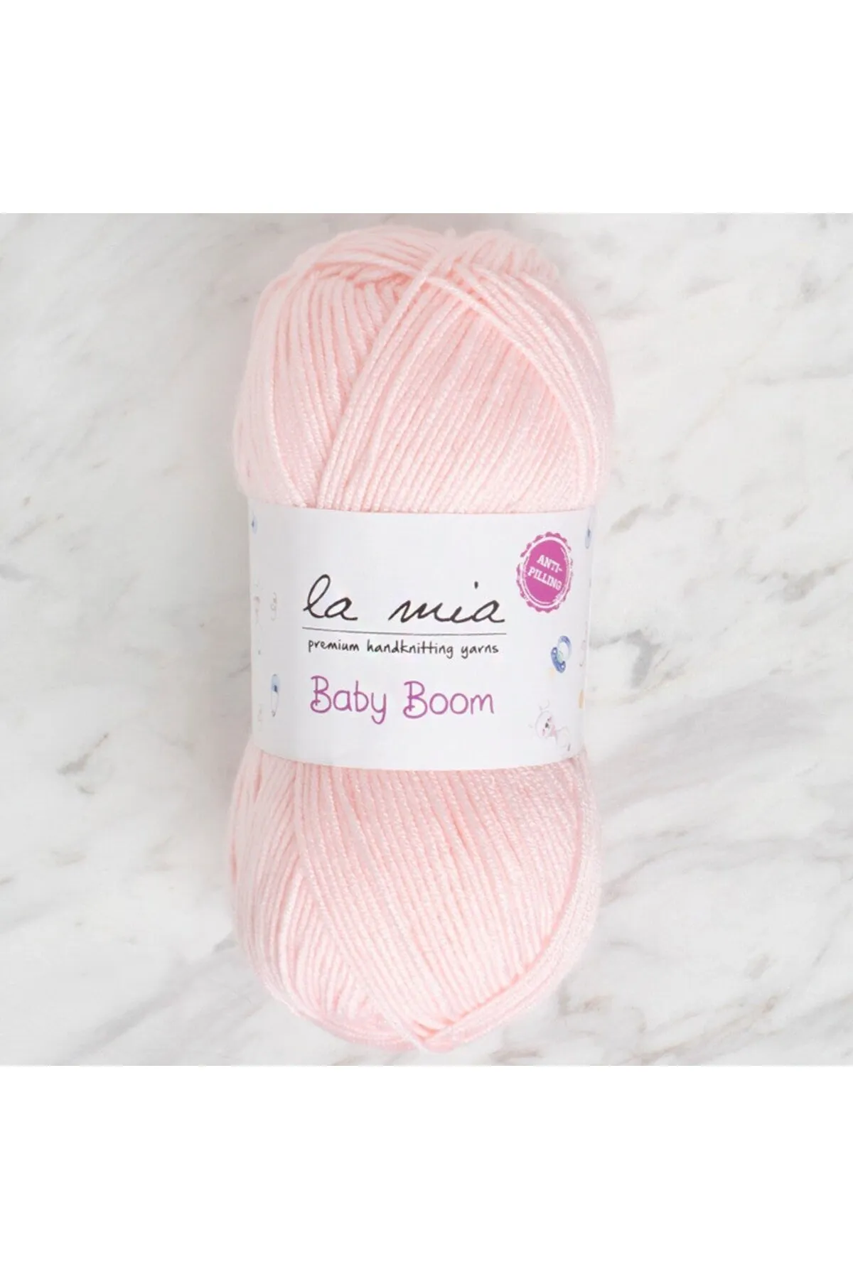 La Mia Baby Boom Açık Pembe El Örgü İpi - 699 - 34120