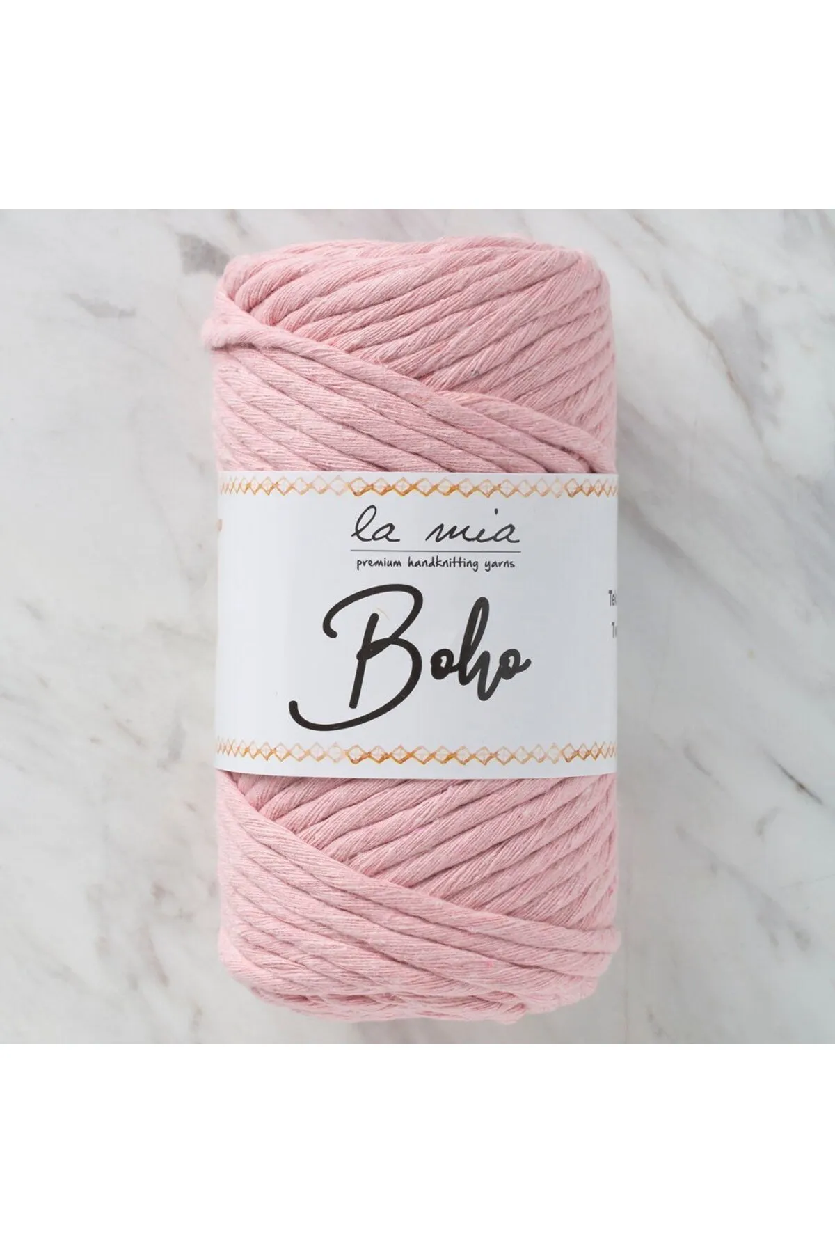 La Mia Boho Açık Pembe Büküm Makrome İpi - L185 - 33998