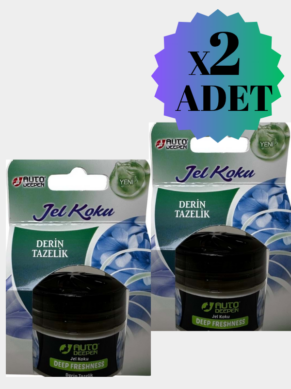 2Lİ Derin Tazelik Deep Freshness Oto Jel Koku Oda Kokusu Araba Kokusu Oda Wc Banyo Ayakkabılık