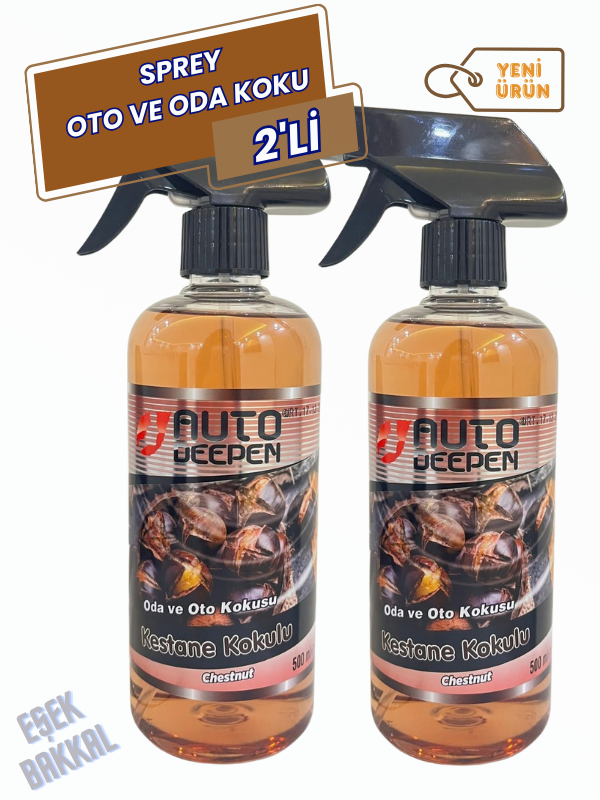 2Lİ Kestane Sprey Oto Koku Ve Oda Kokusu 500 MLx2