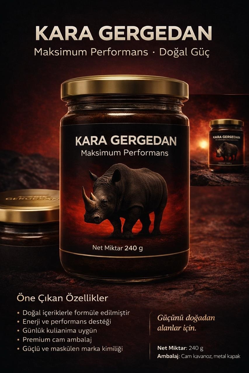 KARA GERGEDAN Performans Macun 240 gr görsel 2