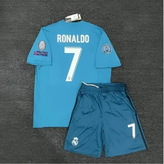 SPORMAN M.a.d.r.i.d 2018 Cristiano Ronaldo Röveşata Çocuk Forması 4'lü Set Turkuaz 2640