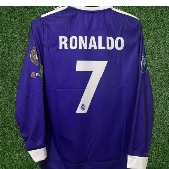 SPORMAN 2017/18 Cristiano Ronaldo MOR UZUN KOL Yetişkin Forma(MOR)