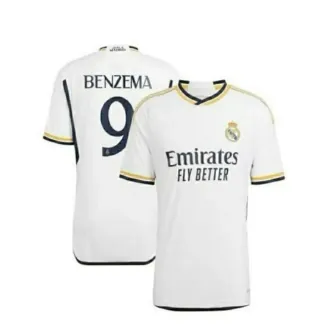 SPORMAN Benzema Yetişkin Beyaz Taraftar Futbol Forması