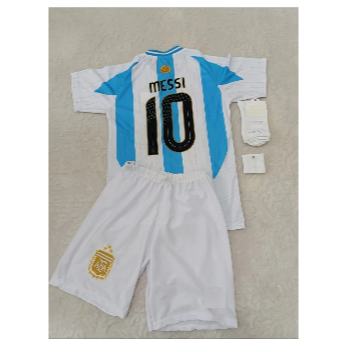 SPORMAN Arjantin Milli Takımı Lionel Messi Çocuk Forması 4'lü Set(MAVİ-BEYAZ) Zyn3532