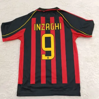 SPORMAN Milan'ın I.n.z.a.g.h.i Özel Tasarım Futbol Forması(SİYAH-KIRMIZI) 3435